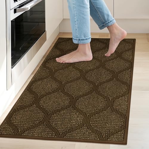 COSY HOMEER Küchenteppich, rutschfest, waschbar, 50,8 x 81,3 cm, saugfähige Küchenmatten für Boden, Läufer, Teppiche für Küchenböden, 100 % Polypropylen, Küchenspüle, Braun COSY HOMEER Küchenteppich, rutschfest, waschbar, 50,8 x 81,3 cm, saugfähige Küchenmatten für Boden, Läufer, Teppiche für Küchenböden, 100 % Polypropylen, Küchenspüle, Braun von COSY HOMEER