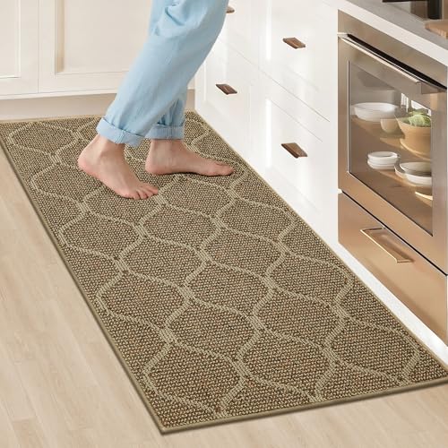 COSY HOMEER Küchenteppich, rutschfest, waschbar, 61 x 121,9 cm, saugfähige Küchenmatten für Boden, Läufer, Teppiche für Küchenböden, 100 % Polypropylen, Küchenspüle, Beige COSY HOMEER Küchenteppich, rutschfest, waschbar, 61 x 121,9 cm, saugfähige Küchenmatten für Boden, Läufer, Teppiche für Küchenböden, 100 % Polypropylen, Küchenspüle, Beige von COSY HOMEER