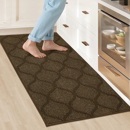 COSY HOMEER Küchenteppich, rutschfest, waschbar, 61 x 121,9 cm, saugfähige Küchenmatten für Boden, Läufer, Teppiche für Küchenböden, 100 % Polypropylen, Küchenspüle, Braun COSY HOMEER Küchenteppich, rutschfest, waschbar, 61 x 121,9 cm, saugfähige Küchenmatten für Boden, Läufer, Teppiche für Küchenböden, 100 % Polypropylen, Küchenspüle, Braun von COSY HOMEER