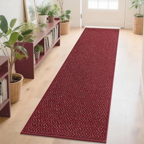COSY HOMEER Teppichläufer für Flur, Eingangsbereich, 70 x 25 cm, rutschfest, waschbar, saugfähig, schmutzabweisend, Teppichläufer für Flur, Eingang und Waschküche, Rot COSY HOMEER Teppichläufer für Flur, Eingangsbereich, 70 x 25 cm, rutschfest, waschbar, saugfähig, schmutzabweisend, Teppichläufer für Flur, Eingang und Waschküche, Rot von COSY HOMEER