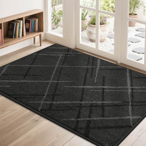 COSY HOMEER Vordertürmatte, niedriges Profil, rutschfeste Fußmatte für den Eingangsbereich, saugfähiger Schmutzfänger, waschbare Eingangsmatte, stabile Polyester-Fußmatten für schlammige Pfoten (121,9 COSY HOMEER Vordertürmatte, niedriges Profil, rutschfeste Fußmatte für den Eingangsbereich, saugfähiger Schmutzfänger, waschbare Eingangsmatte, stabile Polyester-Fußmatten für schlammige Pfoten (121,9 von COSY HOMEER