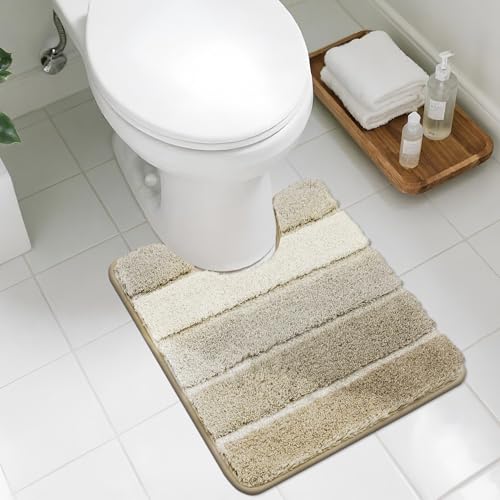 COSY HOMEER WC-Vorleger, U-förmig, 61 x 50,8 cm, ultraweiche, saugfähige Badematte mit rutschfester TPR-Unterseite, maschinenwaschbar, zotteliger Teppich für Toilette, Beige COSY HOMEER WC-Vorleger, U-förmig, 61 x 50,8 cm, ultraweiche, saugfähige Badematte mit rutschfester TPR-Unterseite, maschinenwaschbar, zotteliger Teppich für Toilette, Beige von COSY HOMEER