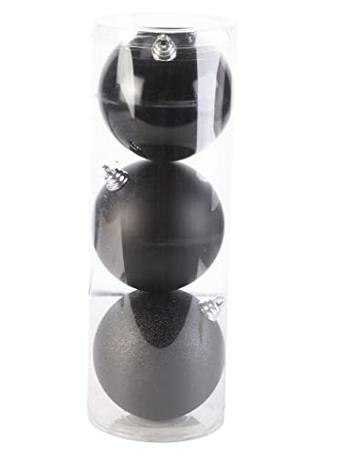 Gemütliche @Home Weihnachtskugeln Schwarz ø 15 cm - 3 Stück von Cosy & Trendy