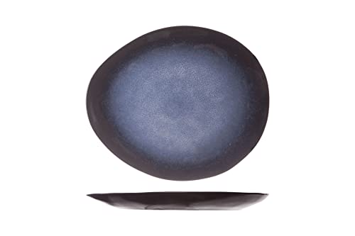 Cosy & Trendy Teller, oval, Saphirblau, 20,5 x 17,5 cm, 6 Stück von Cosy & Trendy