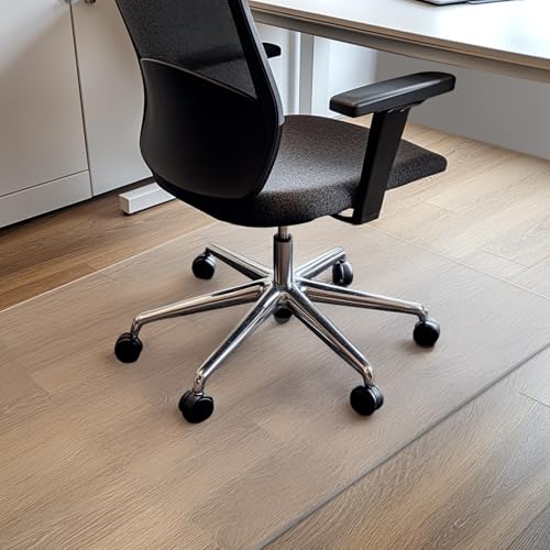 COSYLAND Bürostuhl Unterlage versch. Größen - Bodenschutzmatte für Schreibtischstuhl Antirutsch in milchweiß | Bodenschutzmatte Transparent (90x120cm) von COSYLAND