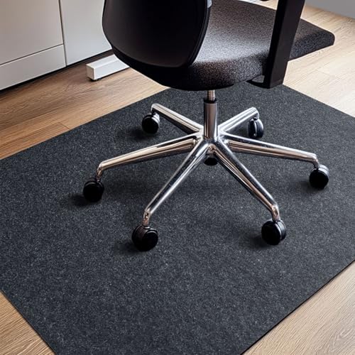 COSYLAND Matte für Bürostühle auf Hartholzböden, robuste Bodenschoner für Stühle, Mehrzweck-Bodenschutz, 120 x 90 cm, Dunkelgrau von COSYLAND