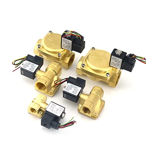 0927 Serie Normalerweise geschlossenes betriebenes Wasser-Messing-Magnetventil DN15 DN20 DN25 DN32 DN40 220 V/12 V 16 Bar 1 Stück(Dc12v,0927200 DN15) von COSZWQDP