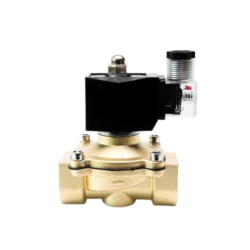1/2 "1" 2 "zoll 2 Weg Wasserdicht Magnetventil wasser 220V 12V 24V 110V Messing normalerweise Geschlossen Mit Led-anzeige(12VDC-NORMALLY OPEN,1 Inch) von COSZWQDP