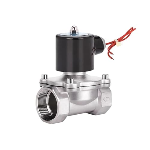 1-1/4 "Edelstahl Magnetventil Normalerweise Geschlossen DN32 Pipeline Steuerschalter Wasser s for Wasser Öl Luft 220V 24V 12V(NPT-24VAC) von COSZWQDP