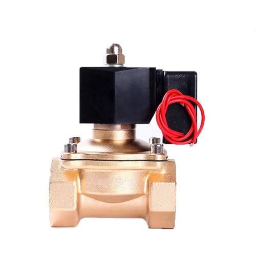 1-1/4" Messing-Normal-Geschlossen-Magnetventil 220 V 110 V 24 V 12 V 24 Stunden Nicht heizendes Magnetventil Energiesparende Wasserventile(Npt-12vdc-epdm-seal) von COSZWQDP