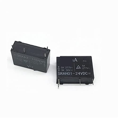 10 Stück Relais SRAH01-12VDC SRAH01-24VDC SRAH01 12VDC 24V 4PIN 5A Ersetzen Sie HF46F-24-HS1 G5NB-1A-E(SRAH01-24VDC) von COSZWQDP