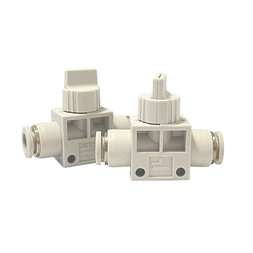 30PCS HVFF Hand Pipeline Pneumatische Schnell Schalter 4/6/8/10/12mm Luftröhre Stecker weiß Manuelle HVFF4(Hvff12(30pcs)) von COSZWQDP