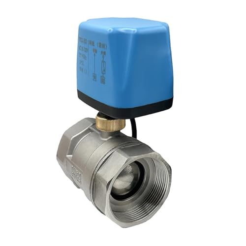 COSZWQDP 1/2 "3/4" 1 "1-1/4" 2'' Normalerweise geschlossener/offener motorisierter Kugelhahn 220 V 12 V 24 V Edelstahl-Elektrokugelhahn for Wasser(12vdc-Normally Closed,DN20) von COSZWQDP