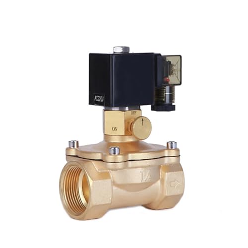 DN15-50 Magnetspule Messing mit manuellem Notschalter AC220V DC24V for Wasser, Öl, Luft + Saving Magnetspule(G-ac220v-energy Saving Type,DN32) von COSZWQDP