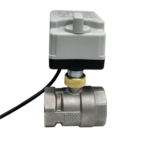 DN15 DN20 DN25 DN40 Motorisierter Kugelhahn aus Edelstahl mit manuellem Schalter 220 V 12 V 3-Draht-2-Punkt-Steuerung Elektrische Kugelhähne(12vdc,DN32) von COSZWQDP
