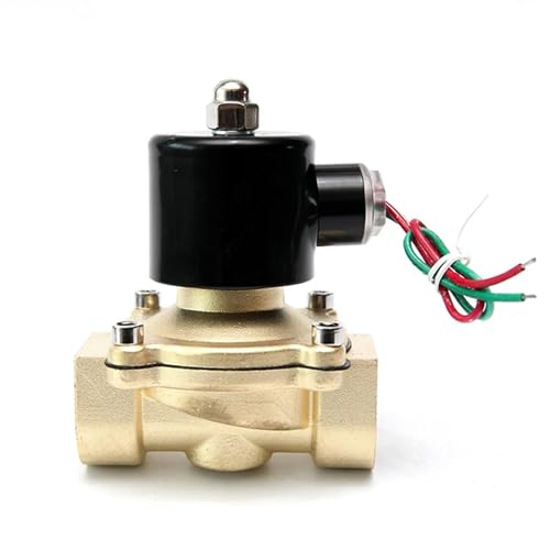 DN32 Messing Elektrisches Magnetventil DC12V DC24V AC220V 110V Normal Geschlossenes Magnetventil for Wasser Öl Luft(NPT-24VAC) von COSZWQDP