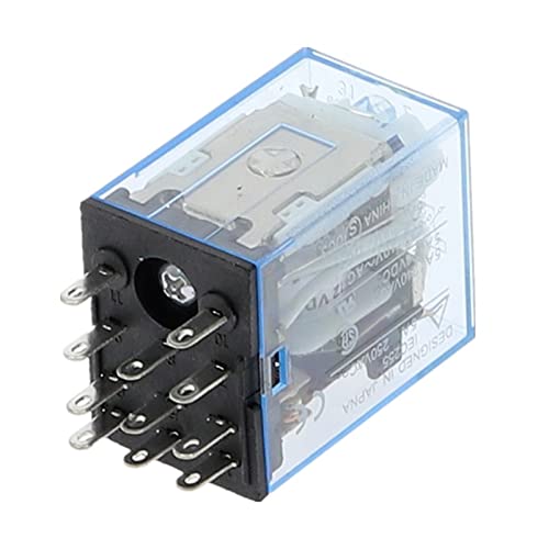Micro Mini Relais HH53P MY3NJ MY3 11-polig DC12V/DC24V/DC110V/AC220V Spule Allzweck Zwischenelektromagnetisch 50 Stück(DC 24V) von COSZWQDP