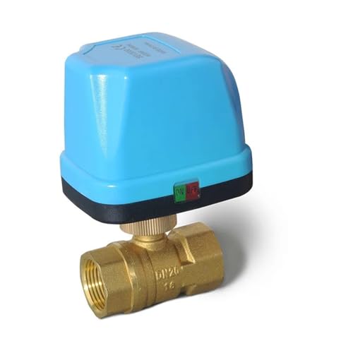 Miniatur-Elektroantrieb, Zweiwege-Motorkugel-3-Wege-Ventil mit Dreidraht-Zwei-Steuerung for Klimaanlagen-Wasserheizung(Cr03,2 way DN32) von COSZWQDP