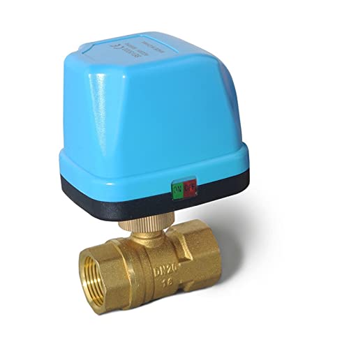 Miniatur-Elektroantrieb, Zweiwege-Motorkugel-3-Wege-Ventil mit Dreidraht-Zwei-Steuerung for Klimaanlagen-Wasserheizung, 1 Stück(Cr03,2 way DN32) von COSZWQDP