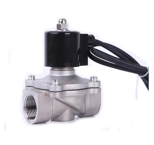 Niederdruck 1,5 Zoll 24 V Magnetspule Springbrunnen 220 V Edelstahl DN40 Normalerweise geschlossen Niederdruck 0–10 bar(Npt-110vac,2A-40B EPDM) von COSZWQDP