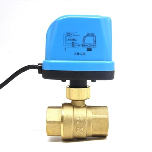 Solarenergie-Klimaanlage Messing Zweiwege-Motor-Magnetventil Globus Land Warmwassertank Power-Off Reset CR04 12V 24V(Ac22v Cr04,NC D32) von COSZWQDP