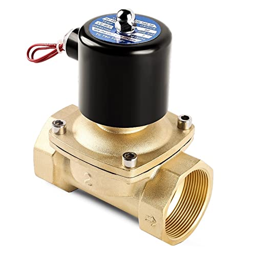 Ventil 1/2" 3/4" 1" 2" Zoll Normalerweise geschlossenes Messing-Magnetventil 220VAC 110VAC 24VDC 12VDC 24VAC Direktwirkend for Wasser, Gas, Öl(110vac,1 Inch) von COSZWQDP