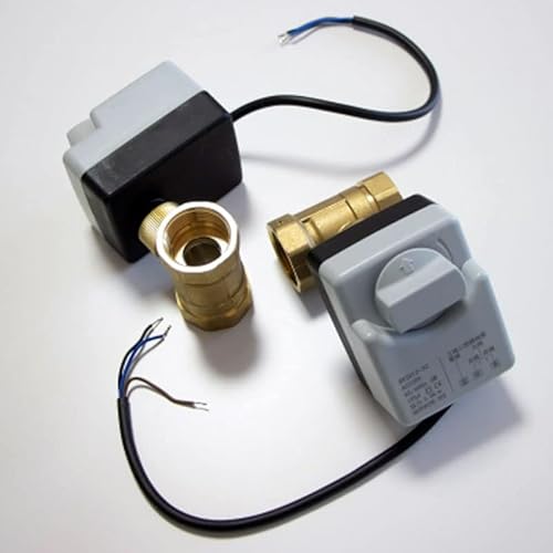 Ventil AC220V DN15 DN20 DN25 Elektrisches Messingventil 2-Wege-Kugelhahn mit Motor Dreidrähten Elektrischer Antrieb mit manuellem Schalter(DN20) von COSZWQDP