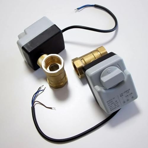 Ventil AC220V DN15 DN20 DN25 Elektrisches Messingventil 2-Wege-Kugelhahn mit Motor Dreidrähten Elektrischer Antrieb mit manuellem Schalter(DN20) von COSZWQDP