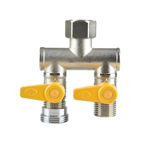 Waschmaschinenhahn, ein Einlass, zwei Auslass-Splitter, Zweiwege-Dreiwege-Vierwegeventil, DN15 DN20-Adapter(16) von COSZWQDP