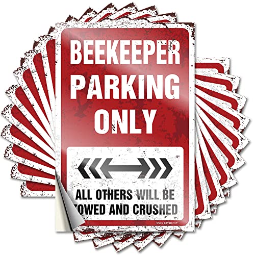 COTECI Auto-Aufkleber Beekeeper Parking Only Lustiger Aufkleber 10 Stück No Stupid People Schild Autoaufkleber Anime (Größe: 12 x 18 cm) von COTECI