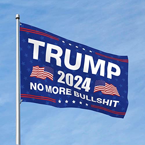 COTECI Coole Poster-Flaggen Trump 2024 No More Bullshit Flaggen für Ihr Zimmer Emo Raumdekoration (Größe: 30 x 45 cm) von COTECI