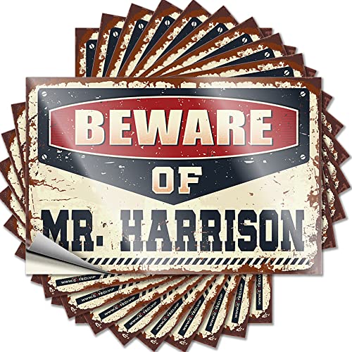 COTECI Lustige Aufkleber für Erwachsene Dirty Beware Of Mr. Harrison Lustiger Aufkleber 10 Stück Stoßstangenaufkleber Lustiger Autoaufkleber (Größe: 8 x 12 cm) von COTECI