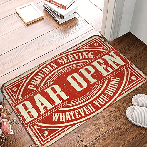 COTECI Lustige Fußmatte für Haustür Bar Offener Teppich Schreibtisch Bodenmatte Terrasse Bar Zubehör (Größe: 40 x 60 cm) von COTECI