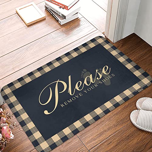 COTECI Matte für Schuhe an der Tür bitte entfernen Sie Ihre Schuhematte Herbstmatten Outdoor Schreibtisch Bodenmatte (Größe: 40 x 60 cm) von COTECI