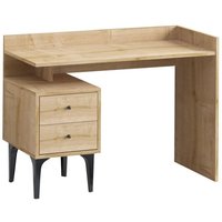 Schreibtisch mit 2 Aufbewahrungsschubladen Holzdekor Eiche B100 cm - PUUK Schreibtisch mit 2 Aufbewahrungsschubladen Holzdekor Eiche B100 cm - PUUK von COTECOSY