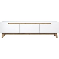TV-Möbel mit 3 Türen weiß - L180 cm TV-Möbel mit 3 Türen weiß - L180 cm von COTECOSY