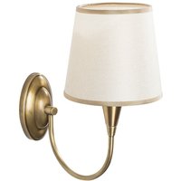 Wandlampe aus antikem Bronze-Metall und Stoff H31 cm - PARDO Wandlampe aus antikem Bronze-Metall und Stoff H31 cm - PARDO von COTECOSY