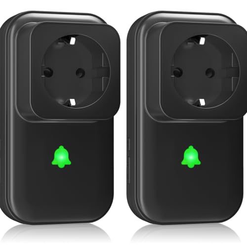 COTINSE 2Pack Stromausfallalarm melder mit LED Anzeige, 0-110db Gefrierschrank Stromausfallmelder Stromausfall-Alarm mit 5 einstellbaren Stufen, 7 Klingeltöne Stromausfalldetektor Stromwächter von COTINSE