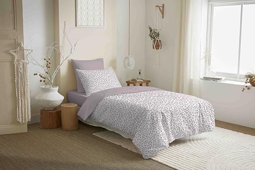 COTON PUR Vanessa Bettwäsche-Set, wendbar, 4-teilig, für Bett 90 x 190 cm (Diana Blush) von COTON PUR