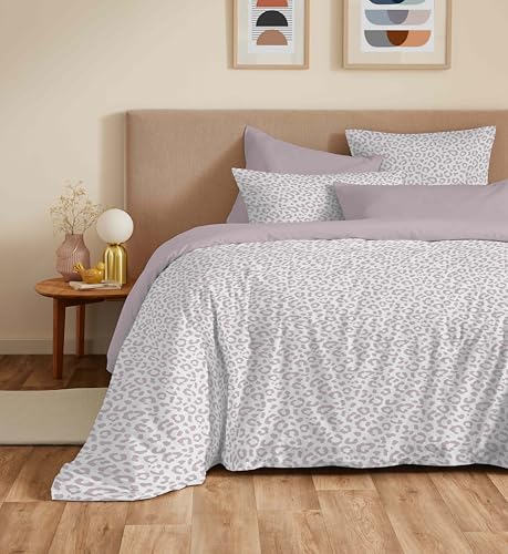 COTON PUR Vanessa Bettwäsche-Set, wendbar, 6-teilig, für Bett 180 x 200 cm, Kingsize (Diana Blush) von COTON PUR