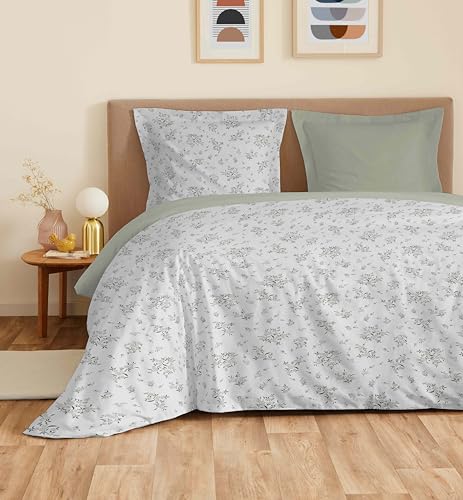 Vanessa Bettwäsche-Set, 4-teilig, für Bett 140 x 190 cm (Louise Rosmarin) von COTON PUR