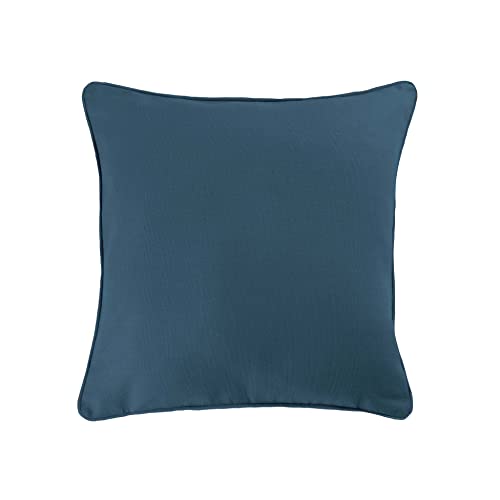 COTON d'intérieur Panama Indoor Baumwolle Baumwolle Polyester Marineblau 40 x 40 cm von Douceur d'Intérieur