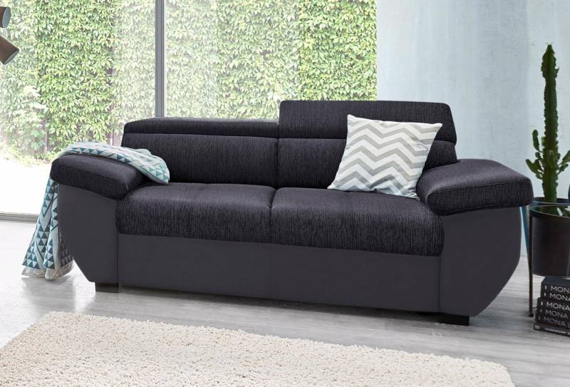 COTTA 2-Sitzer Speedway, Big-Sofa mit Kopfteilverstellung von COTTA