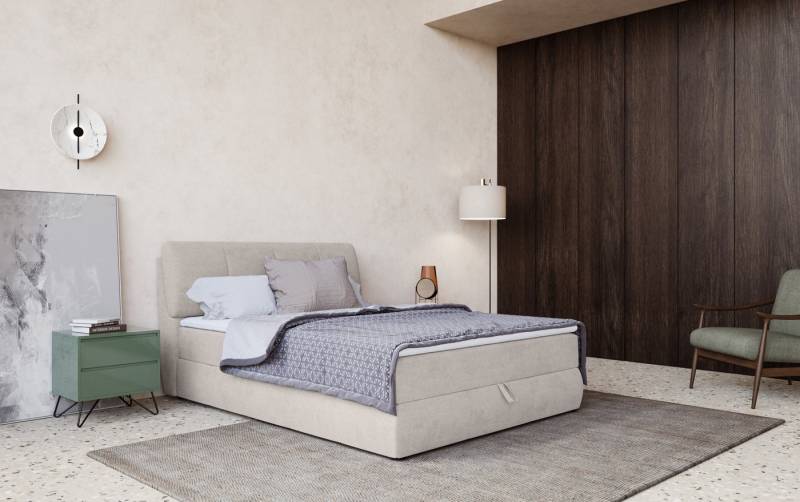 COTTA Boxbett Cooper, inkl. Topper, Bettkasten und verstellbarem Kopfteil von COTTA