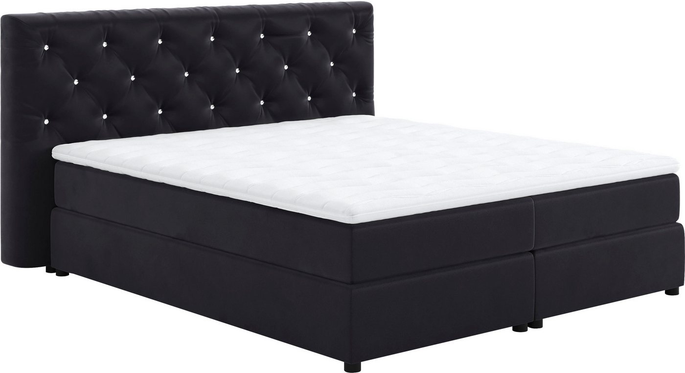 COTTA Boxspringbett Castle, mit Strasssteinen im Kopfteil, inkl. Topper COTTA Boxspringbett Castle, mit Strasssteinen im Kopfteil, inkl. Topper von COTTA