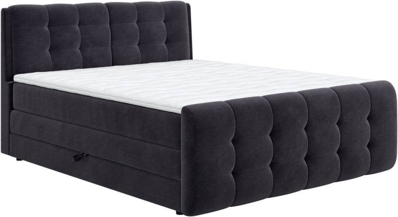 COTTA Boxspringbett Fort mit Bettkasten, inkl. Topper, erhältlich in verschiedenen Breiten (160cm, 180cm & 200cm) von COTTA
