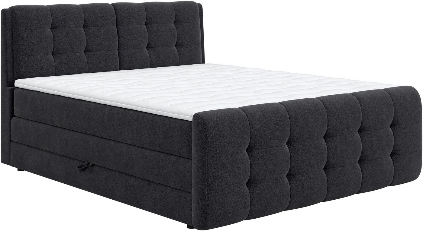 COTTA Boxspringbett Fort mit Bettkasten, inkl. Topper, erhältlich in verschiedenen Breiten (160cm, 180cm & 200cm) von COTTA