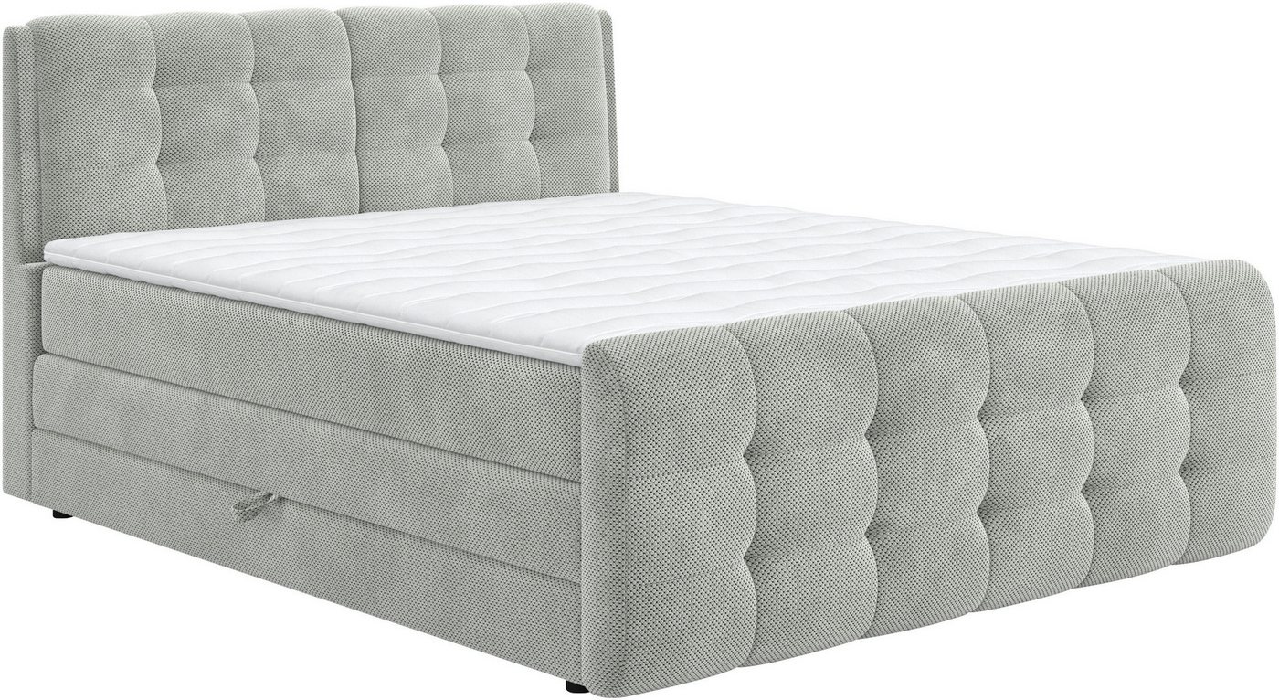 COTTA Boxspringbett Fort mit Bettkasten, inkl. Topper, erhältlich in verschiedenen Breiten (160cm, 180cm & 200cm) von COTTA
