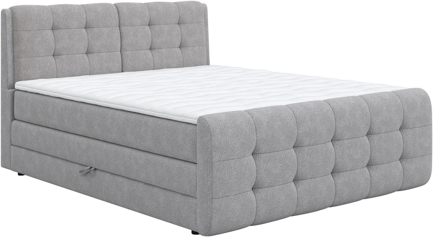 COTTA Boxspringbett Fort mit Bettkasten, inkl. Topper, erhältlich in verschiedenen Breiten (160cm, 180cm & 200cm) von COTTA