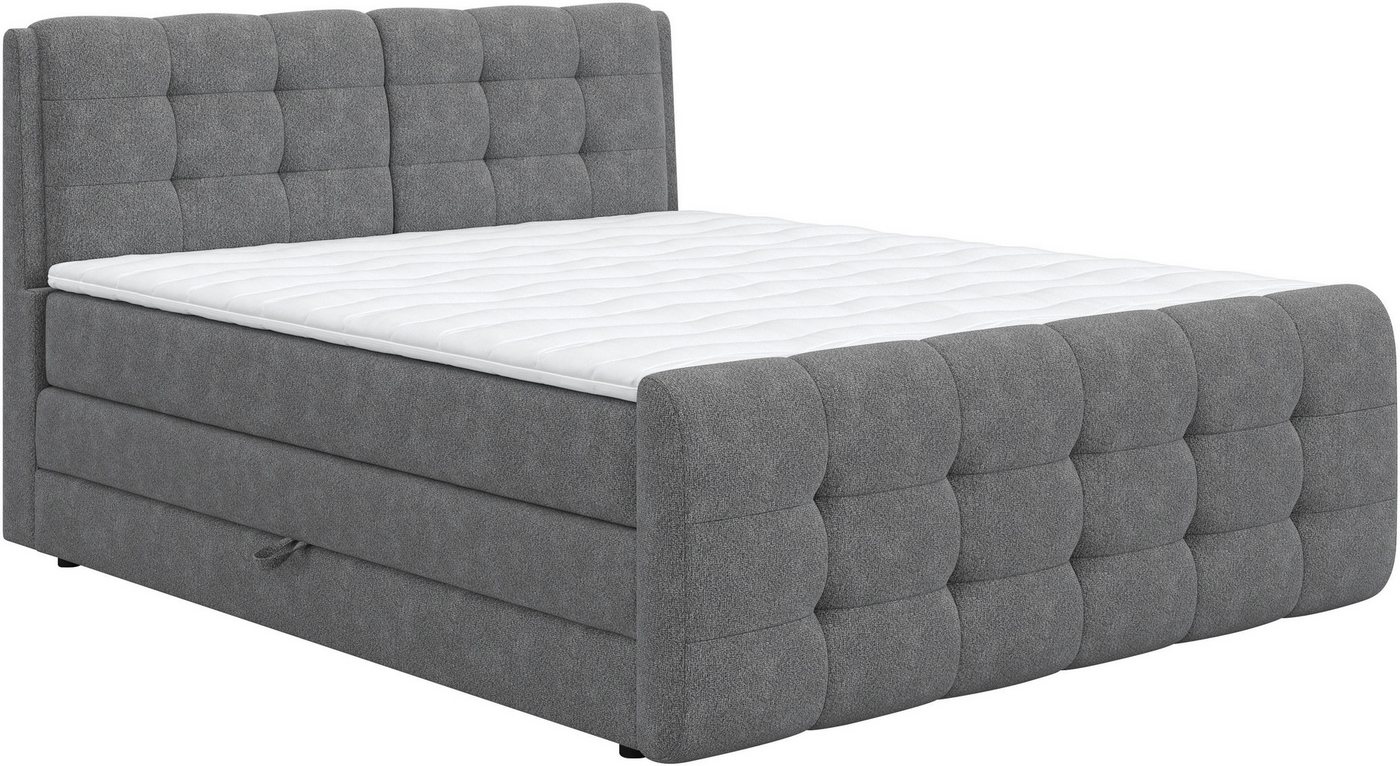 COTTA Boxspringbett Fort mit Bettkasten, inkl. Topper, erhältlich in verschiedenen Breiten (160cm, 180cm & 200cm) von COTTA
